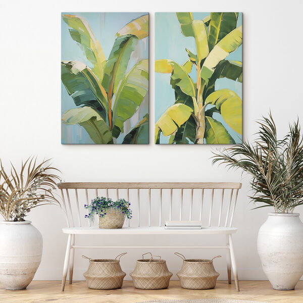 Painting of a banana tree