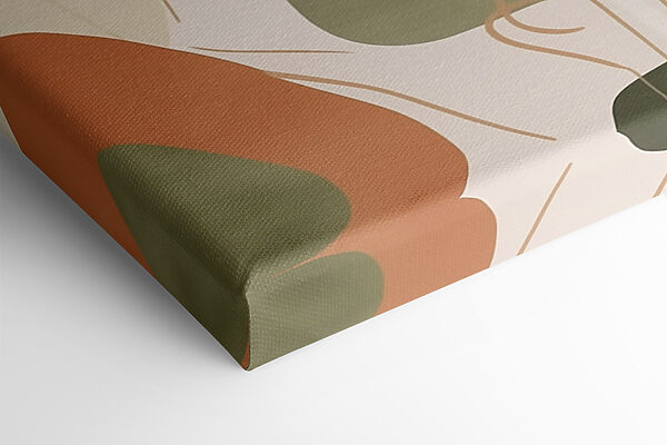 Organic shapes in earthy tones