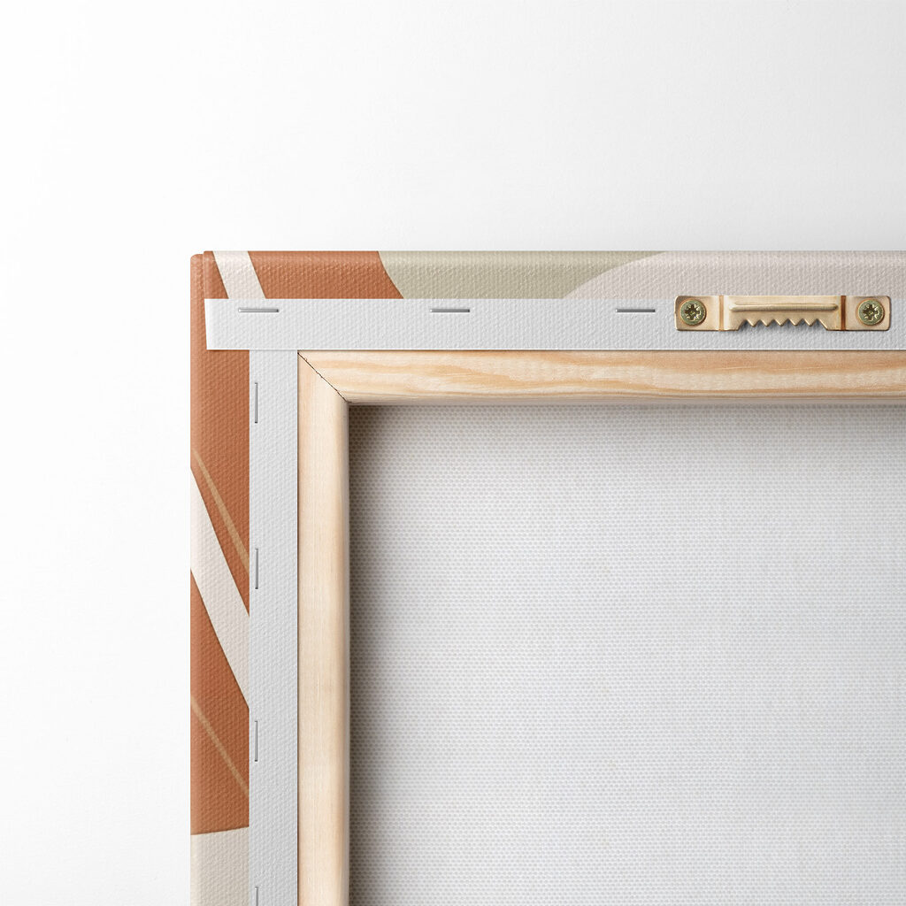 Organic shapes in earthy tones