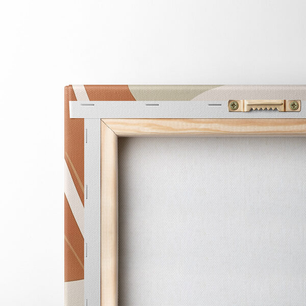 Organic shapes in earthy tones