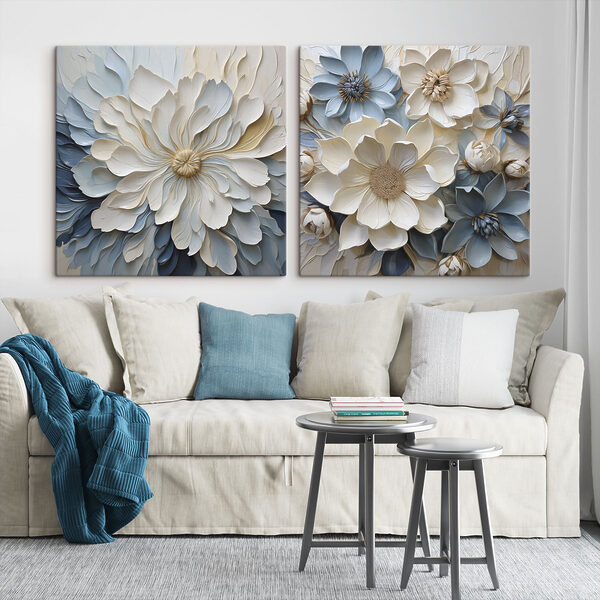 Delicate blooms in soft hues