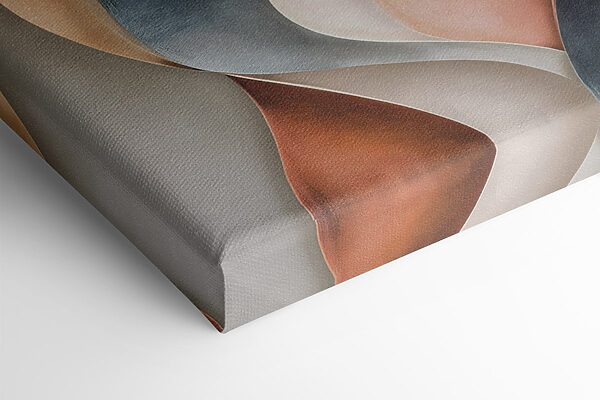 Flowing forms in soft color palette