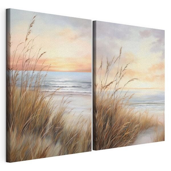 Painting of a beach and a beach
