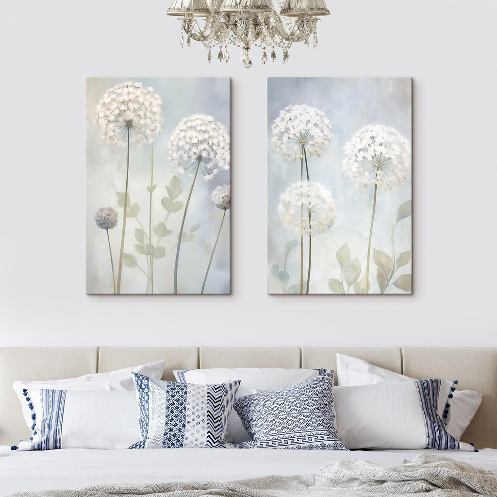 Collage of white flowers