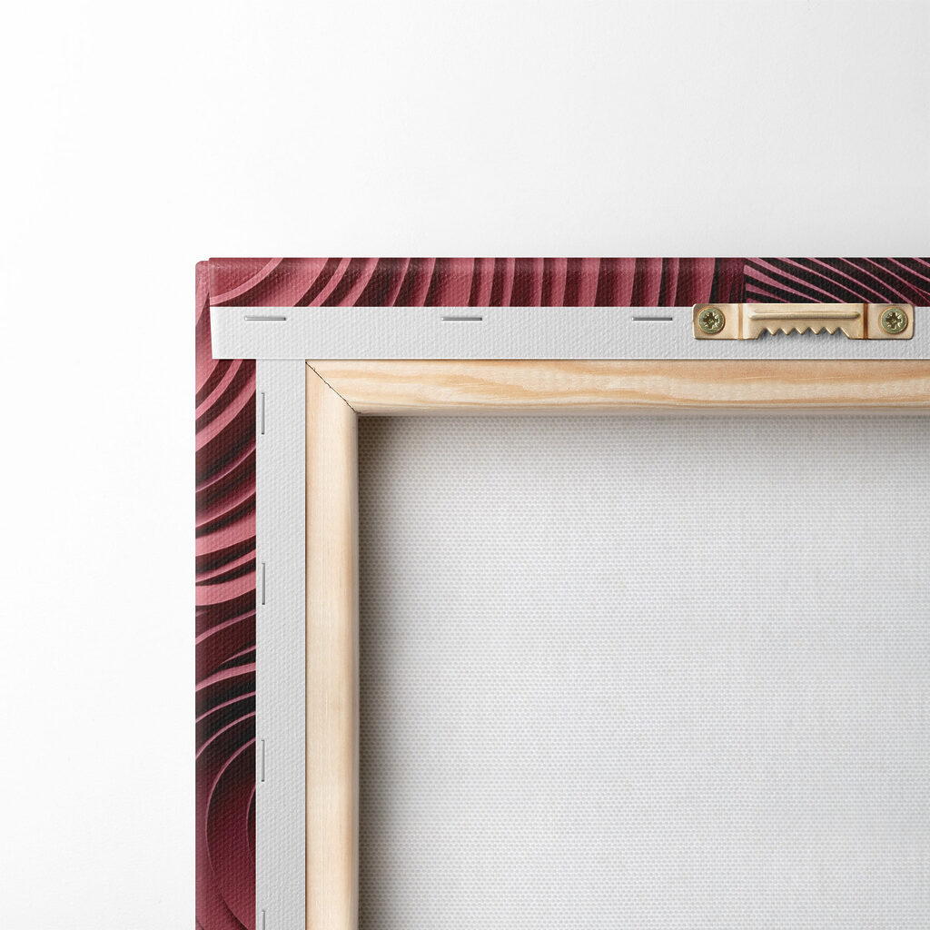 Red and pink wavy lines