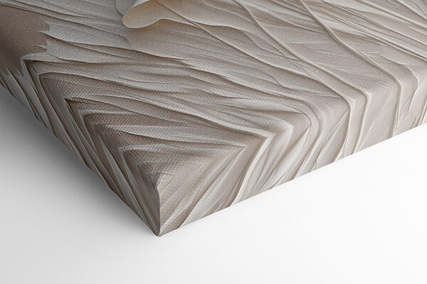 Delicate floral relief design displayed elegantly