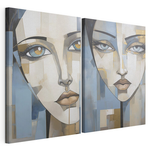 Painting of a woman's face