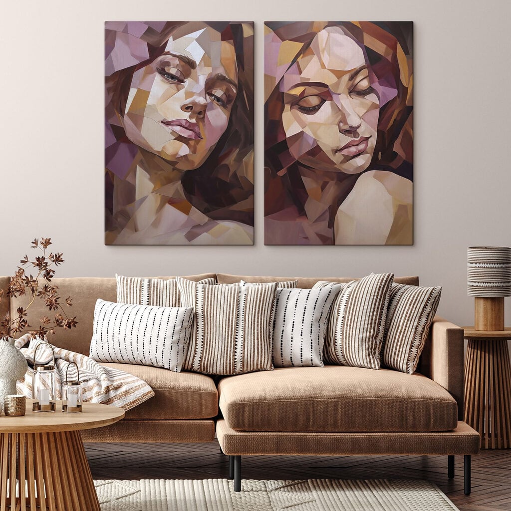 Collage of a woman's face
