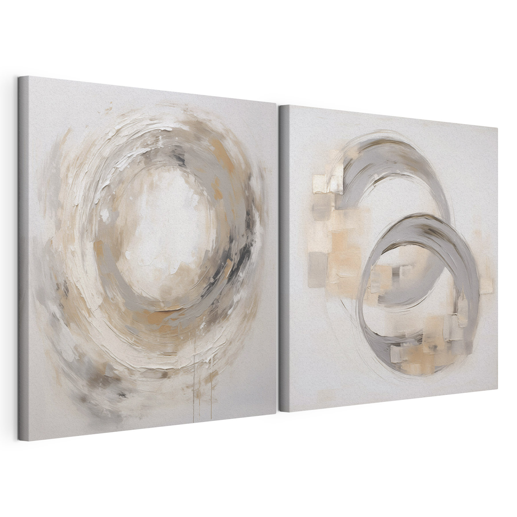 Painting of a circle and a circle