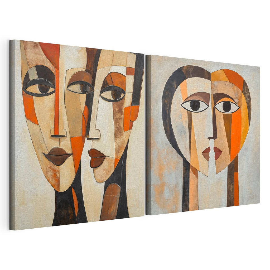 Painting of a woman's face