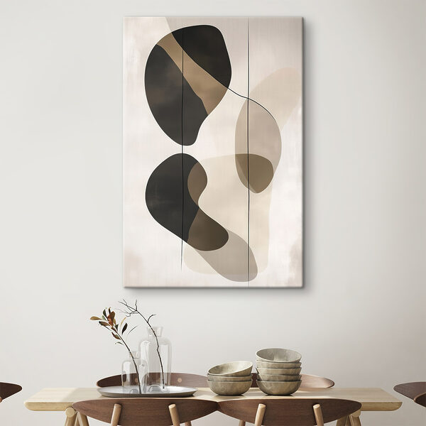 Black and brown art piece Black and brown art piece