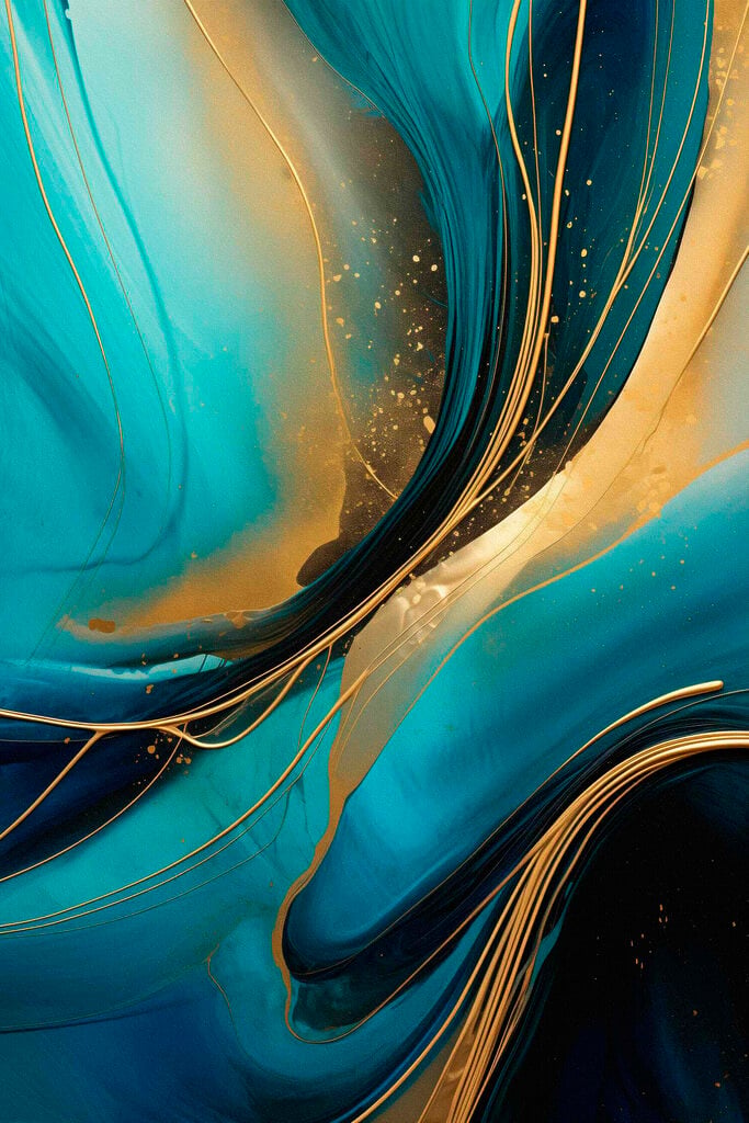 Flowing waves of vibrant color