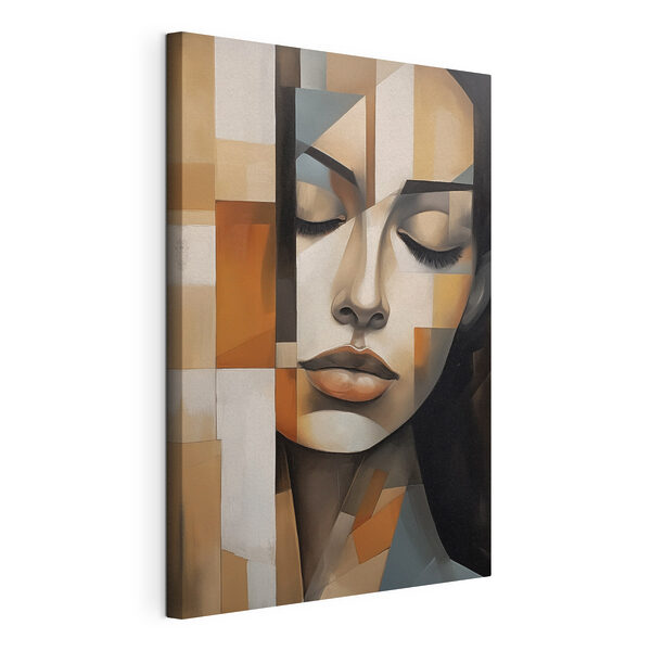 Painting of a woman's face