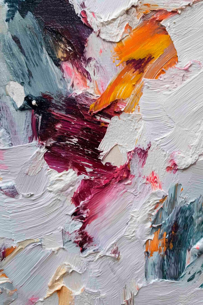 Swirls of vibrant color blend together