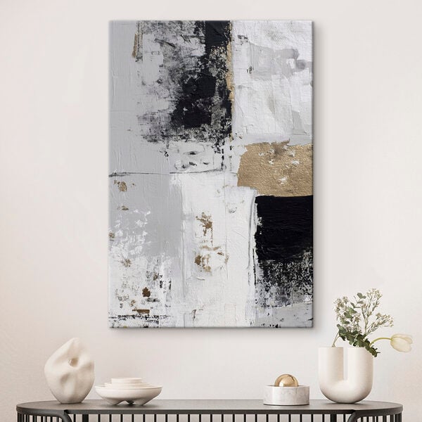 White and black painting