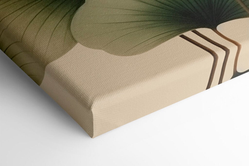 Delicate leaves, soft earth tones