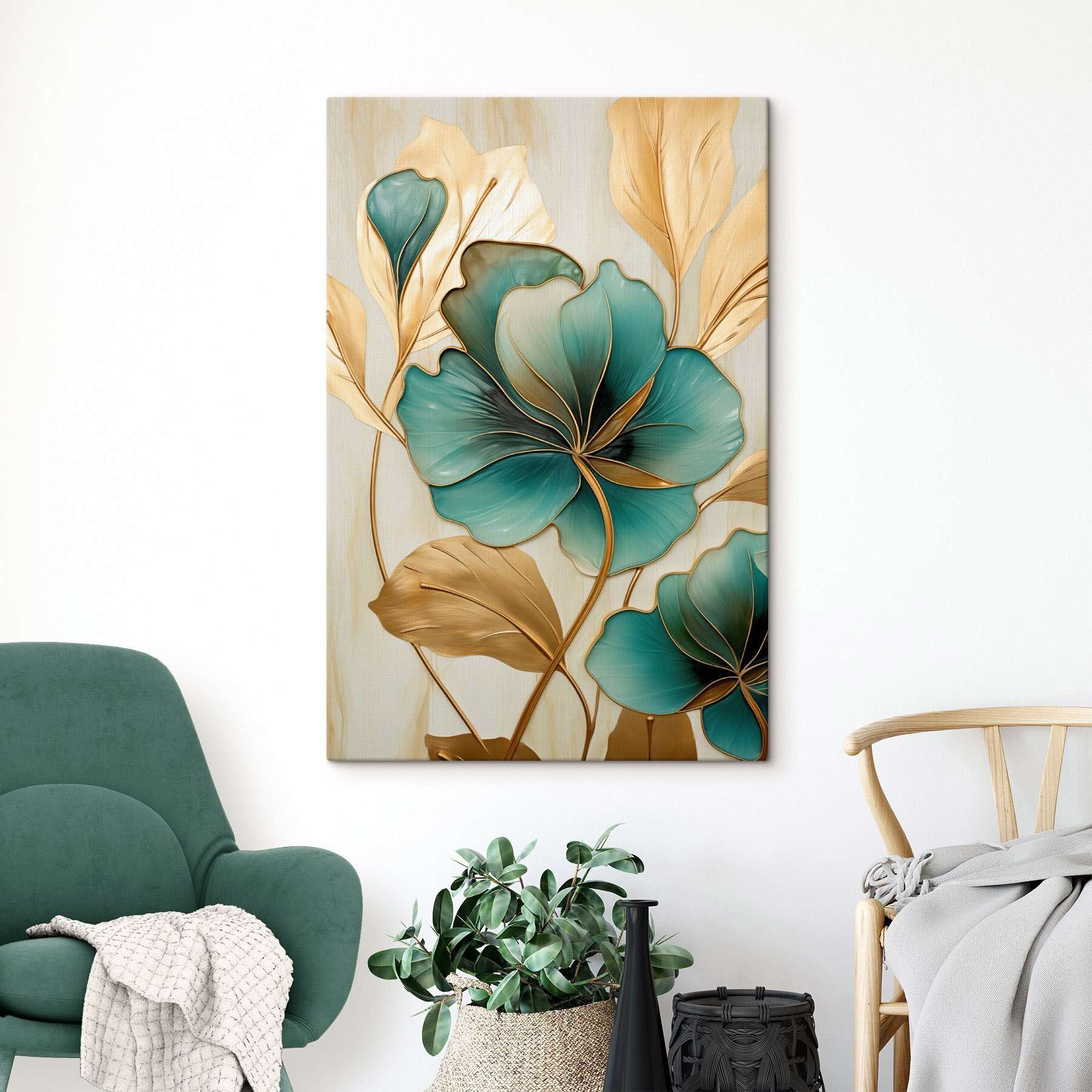 Elegant flora with vivid hues