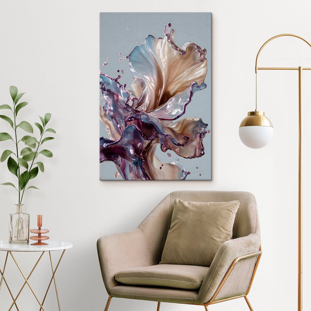Flowing colors in harmonious motion