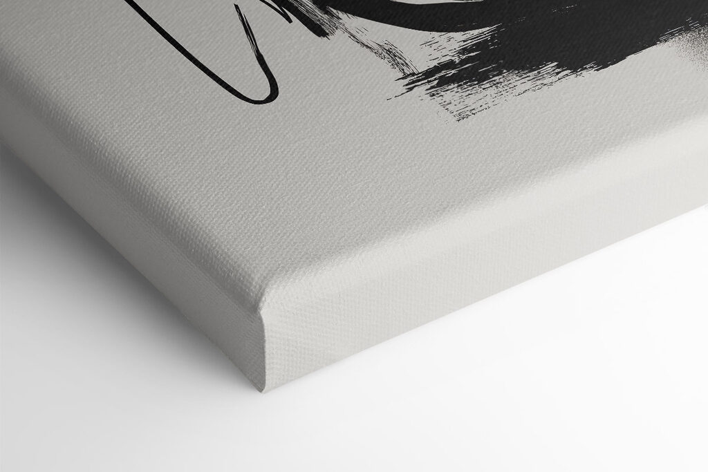 Black and white drawing of a woman's face