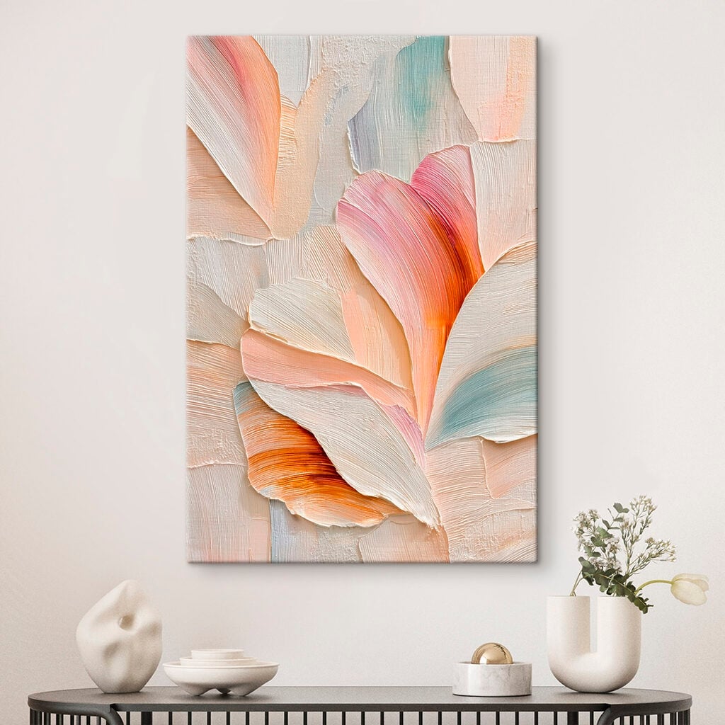Delicate strokes in soft colors