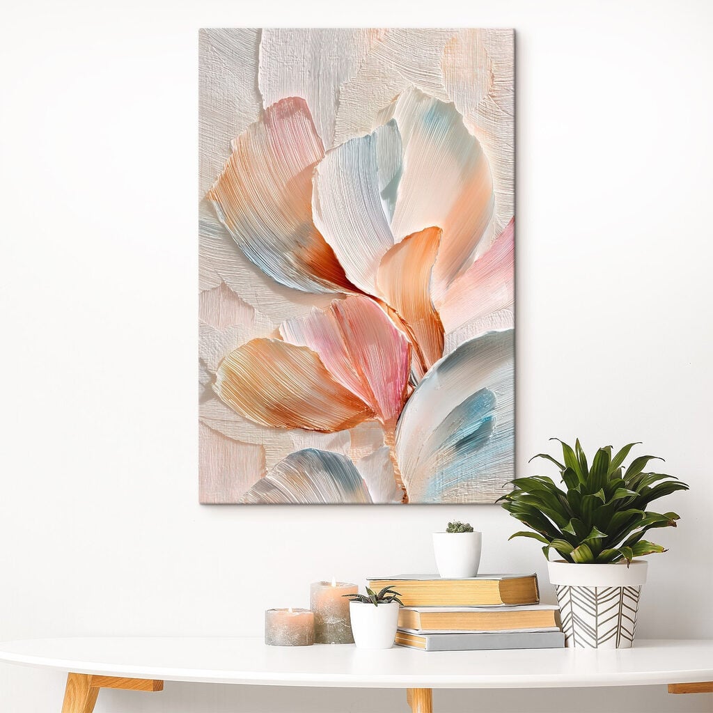 Delicate pastel petals in soft hues