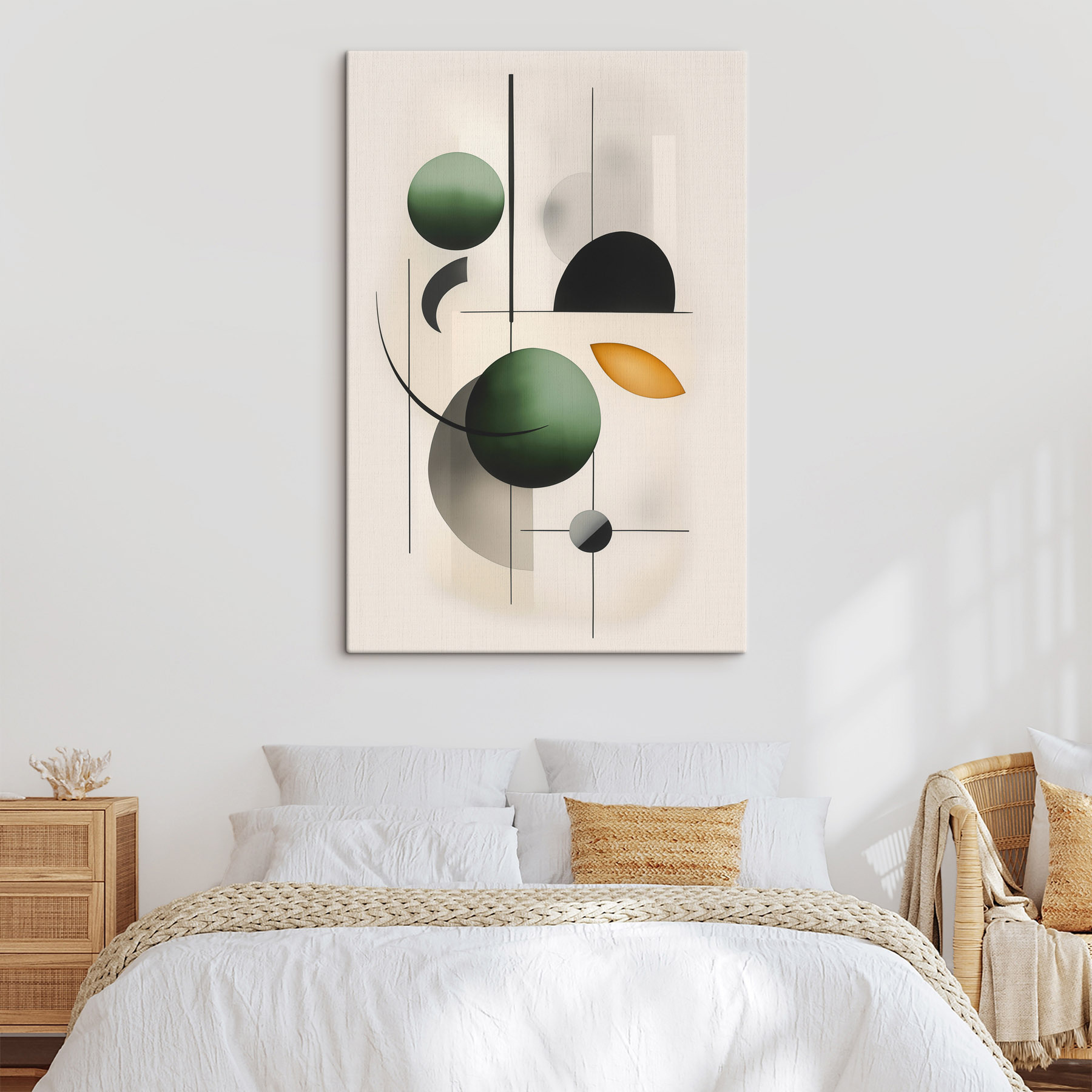 Abstract shapes in harmonious balance