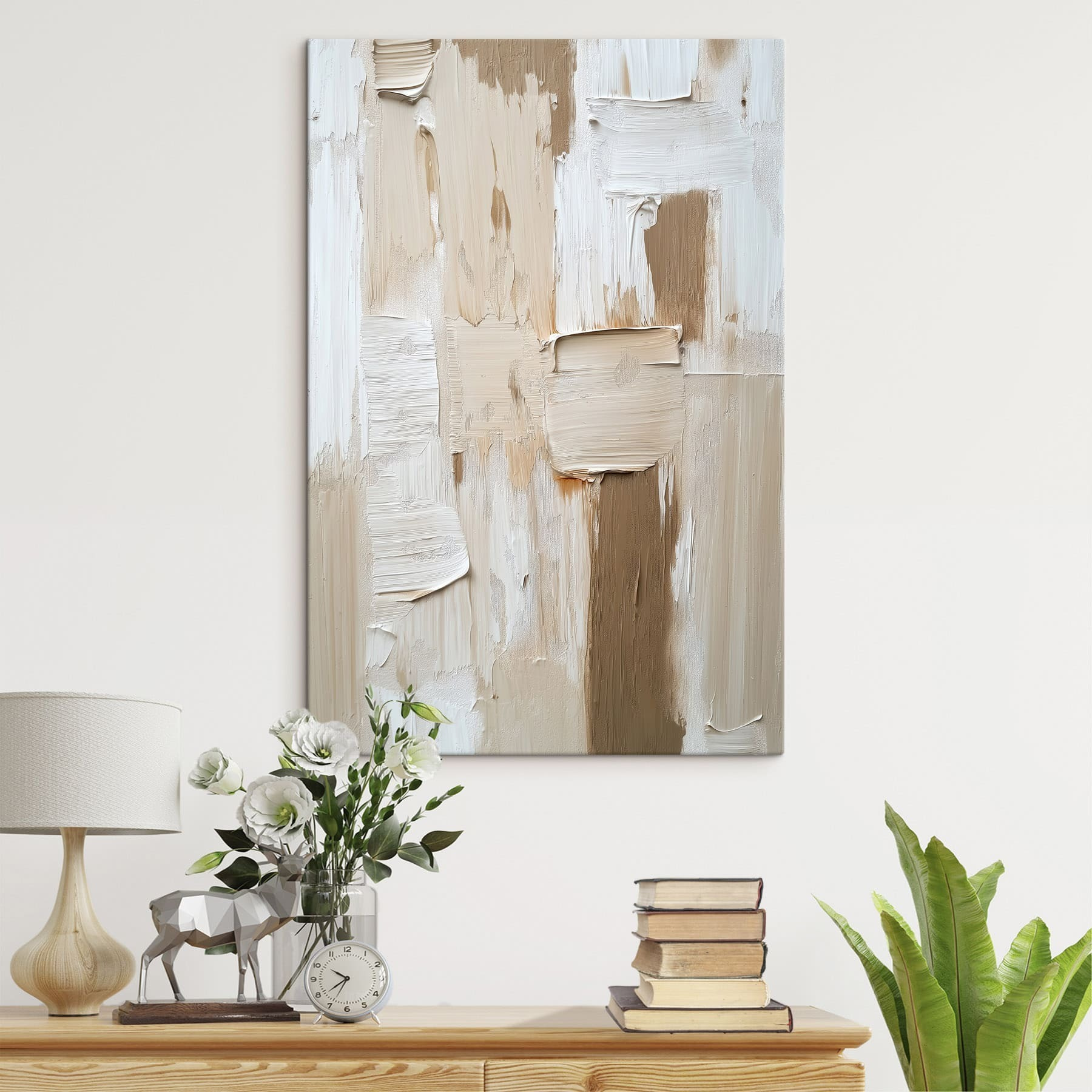 Abstract layers of neutral tones