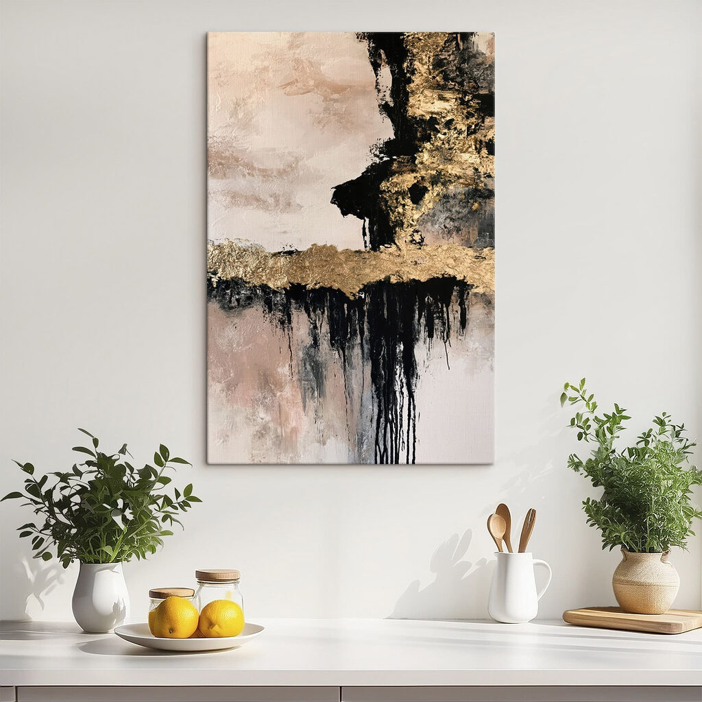 Abstract layers of bold colors