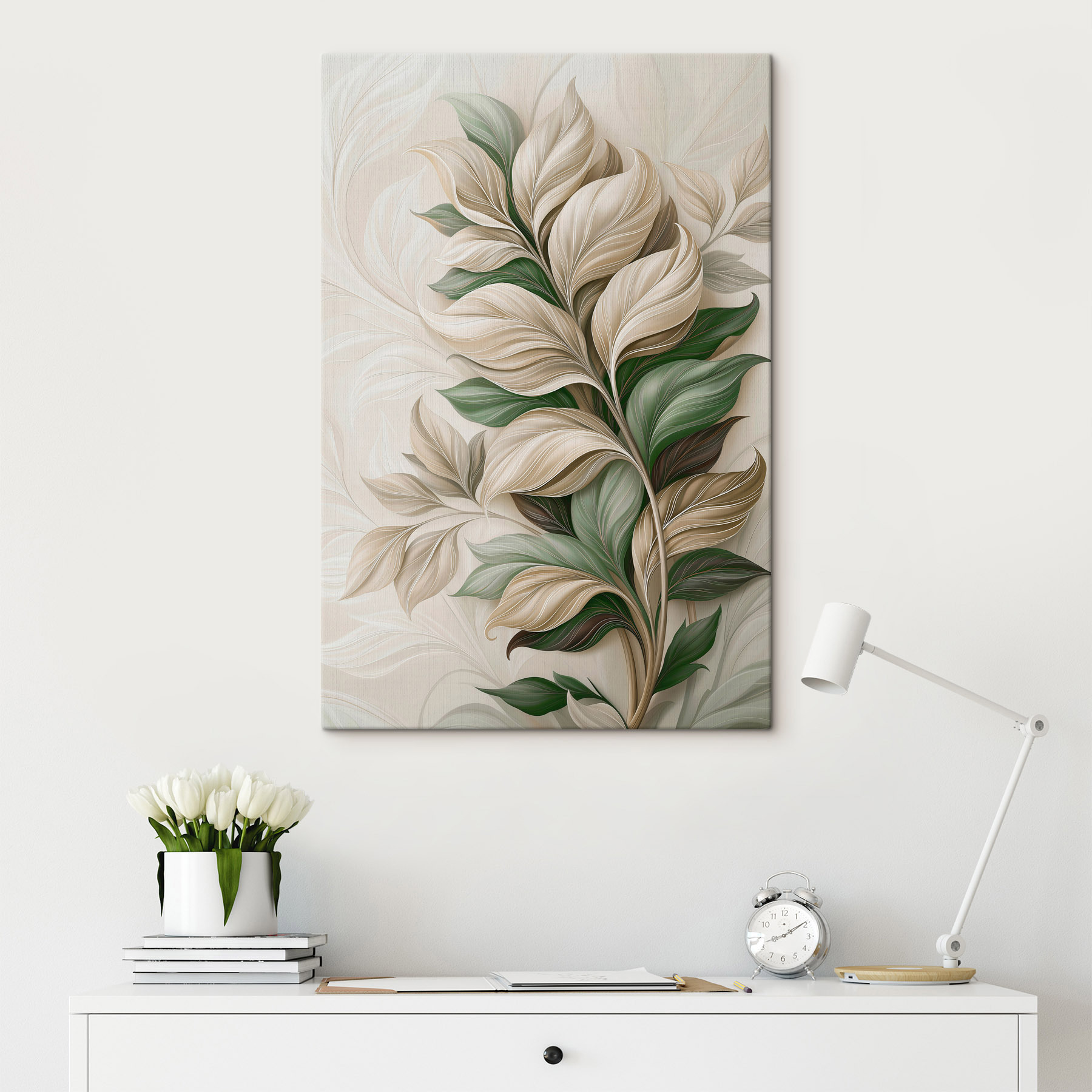 Elegant foliage in soft hues