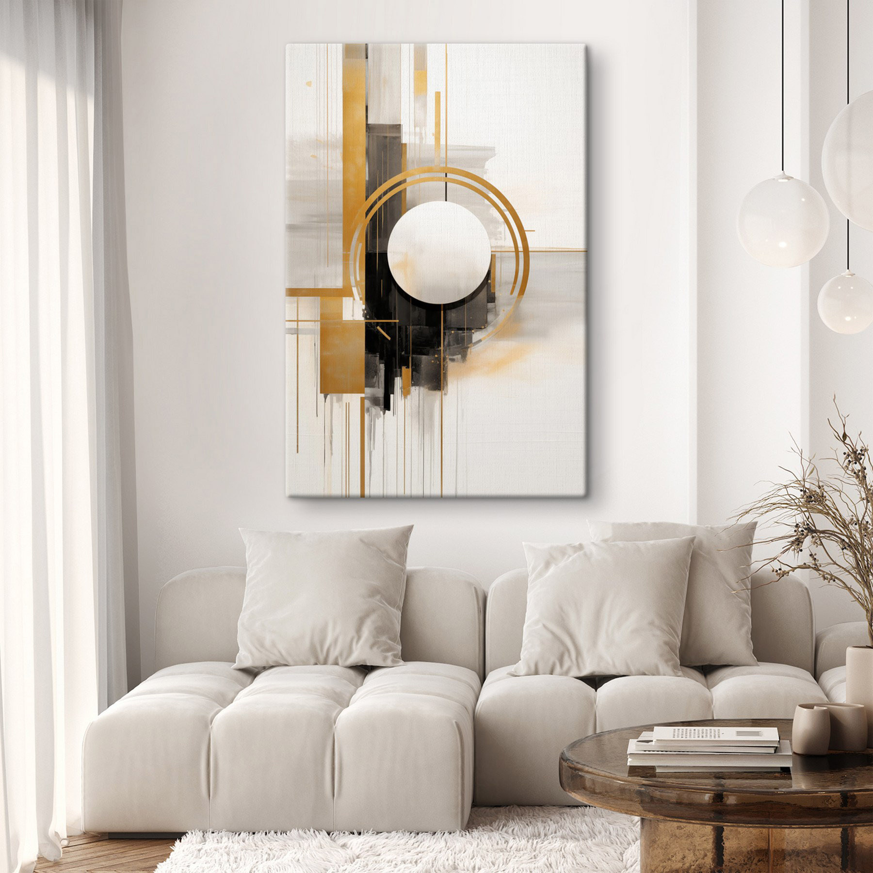 Dynamic shapes and contrasting tones unite
