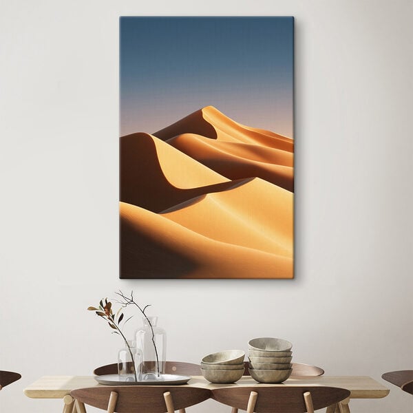 Sand dunes in the desert