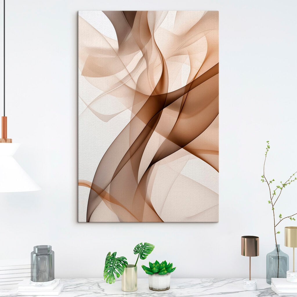 Flowing Abstract Patterns in Soft Tones